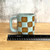 Handmade Ceramic Checkerboard Mug - 12 oz
