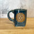   Handmade Pottery Deep Blue Sun and Moon Mug