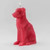 PyroPet Voffi Dog Candle-Red/Salmon