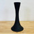 Handmade Black Clay Candle Taper Holder-Sold Separately