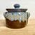  Handmade Pottery Casserole Dish with Lid-Blue Ridge Glaze