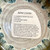 Handmade Pottery  Pie Plate/Baking Dish in Sea Green 10.25" Wide