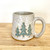  Handmade Pottery Holiday Tree Design Mug 10 oz