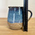 Handmade Pottery 32 OZ Blue Pitcher