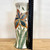  Handmade Pottery Vase with Orange, Green and Blue Flowers