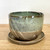 Handmade Berry Bowl/Colander -Handmade Stoneware Chocolate Clay-Green