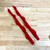 Handmade 100% Beeswax 12" Single Flare Tapers-Red set of two