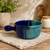   Handmade Pottery Soup Mug. Mystic Water