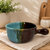  Handmade Pottery Soup Mug. Ocean Tides