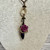 Handmade Pink Rose Charm Necklace -Beautiful!  Handmade Pink Rose Charm Necklace -Beautiful!