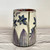 Handmade Mug with Blue and Purple Flowers- One of a kind!