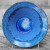 Handmade Pottery Flared Rim Bowl – Fused Glass & Stoneware