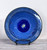 Handmade Pottery Flared Rim Bowl – Fused Glass & Stoneware Blue