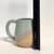  Handmade Pottery Round Bottom Mug in Blue