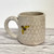  Handmade Pottery Bee Pattern Mug in Ivory Glaze 