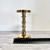 Elegant Brass Pillar Candle Holder 6" Tall 