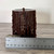 Handmade Beeswax European Drip Pillar Candle in Chocolate-Beautiful!