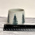  Handmade Evergreen Snowy Trees Stoneware Mini Cup