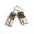 Handmade Tessoro Classic Collection Natural Birch Sterling Silver Earrings