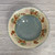  Handmade Porcelain Blue Bowl with Foxes-Plain Rim