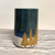 Handmade Pottery Wintery Forest Tree Mug-Sea Blue and Vanilla Glaze