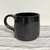  Handmade Pottery Cat and Moon Mug-Black Metallic