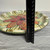  Handmade Pottery Serving Plate with Hand-Painted Orange and Red Flowers. One of a kind!