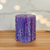  Handmade Beeswax European Drip Pillar Candle in Lavender -Beautiful! 3x4