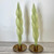 Handcrafted Sage Flame Beeswax Taper Candles — Sold in Pairs