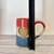 Handmade Pottery  Red, White & Blue Heart Mugs — Wheel‑Thrown Stoneware (14 oz) ❤️