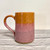  Handmade Pottery  Blended Spiral Mug-Tangerine