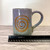  Handmade Pottery  Blended Spiral Mug-Lavender and Blue