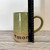  Handmade Pottery  Mug  Bamboo Green "Mom" Mug