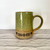  Handmade Pottery  Mug  Bamboo Green "Mom" Mug