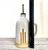 Handmade Oil Bottle with Spout 16 oz - White / Gold