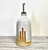 Handmade Oil Bottle with Spout 16 oz - White / Gold