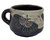 Handmade Mara Stoneware Blue Butterfly Soup Mug