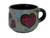 Handmade Mara Stonemade Etched & Glazed Heart Mug or Soup Bowl