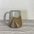   Handmade Stoneware Triangles Geometric Sunrise Mug