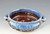 Handmade Stoneware Baker with Handles 7" Diameter in Ocean Blue Glaze