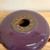 Handmade Pottery Plum Colored "Soul Pot" with Stand