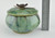 Medium Green Treasure Jar w Lid