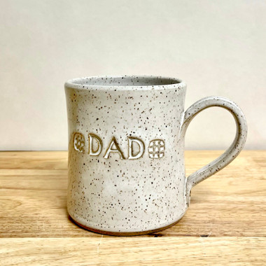 Handmade Pottery Tea Mug Vanilla White Mom Mug