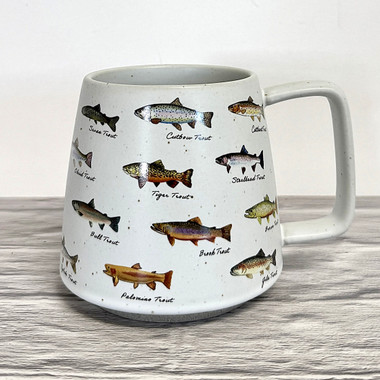 Fish Stack Mug Handmade Stoneware Here Fishy Fishy Mug