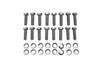 Chrome BB Chevy 16pc Intake Hex Head Bolt Kit AMC BBC V8 396-454