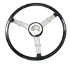 Steering Wheel Kit, "Banjo" Style Vintage, Black