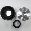 Hot Rod Black Ball Milled Aluminum Valve Cover Breather w/Grommet SBC BBC V8