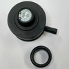 Hot Rod Black Billet Aluminum Round Ball Milled Valve Cover PCV Breather W/ Grommet
