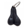 Plastic Small Balls Novelty Key Chain - Black