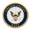 U.S. Navy Adhesive Metal Medallion - 1-3/4"